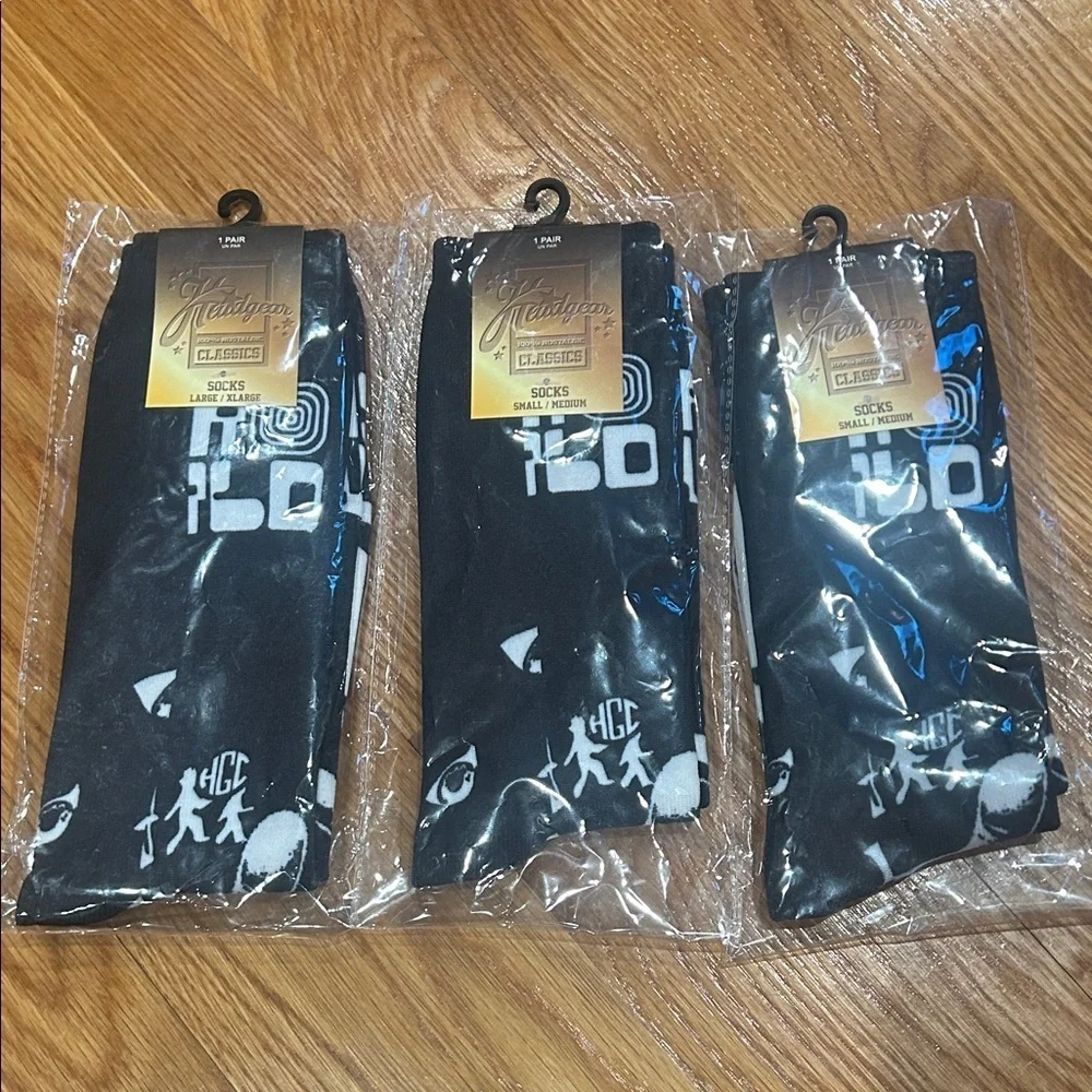 HC Black and Blue Graphic Men's Socks